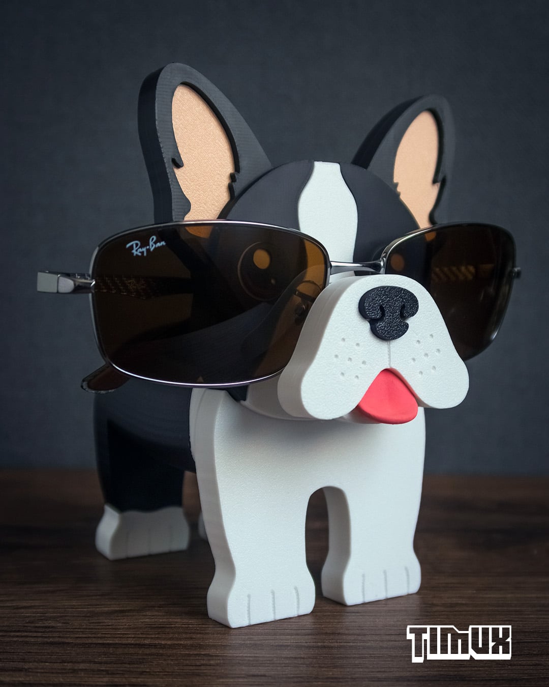 BOSTON TERRIER GLASSES HOLDER 3d model