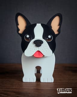 BOSTON TERRIER GLASSES HOLDER 3d model