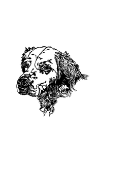 "Chess" the English Setter wallart 3d model