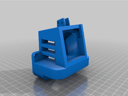 Ender 3 Pro Satsana Dragonfly with stock (4010) blower Remix 3d model