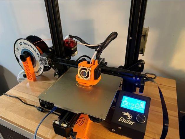 Ender 3 Pro Satsana Dragonfly with stock (4010) blower Remix 3d model