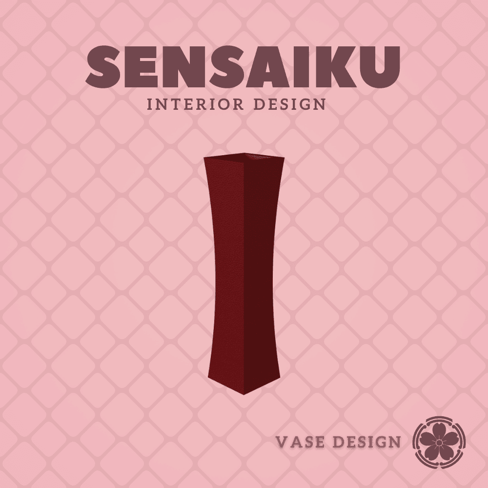 183. Cylinder - V140 - Long Geometric Geometric Vase Custom Vase Design - Ikebana Home Decoration 3d model