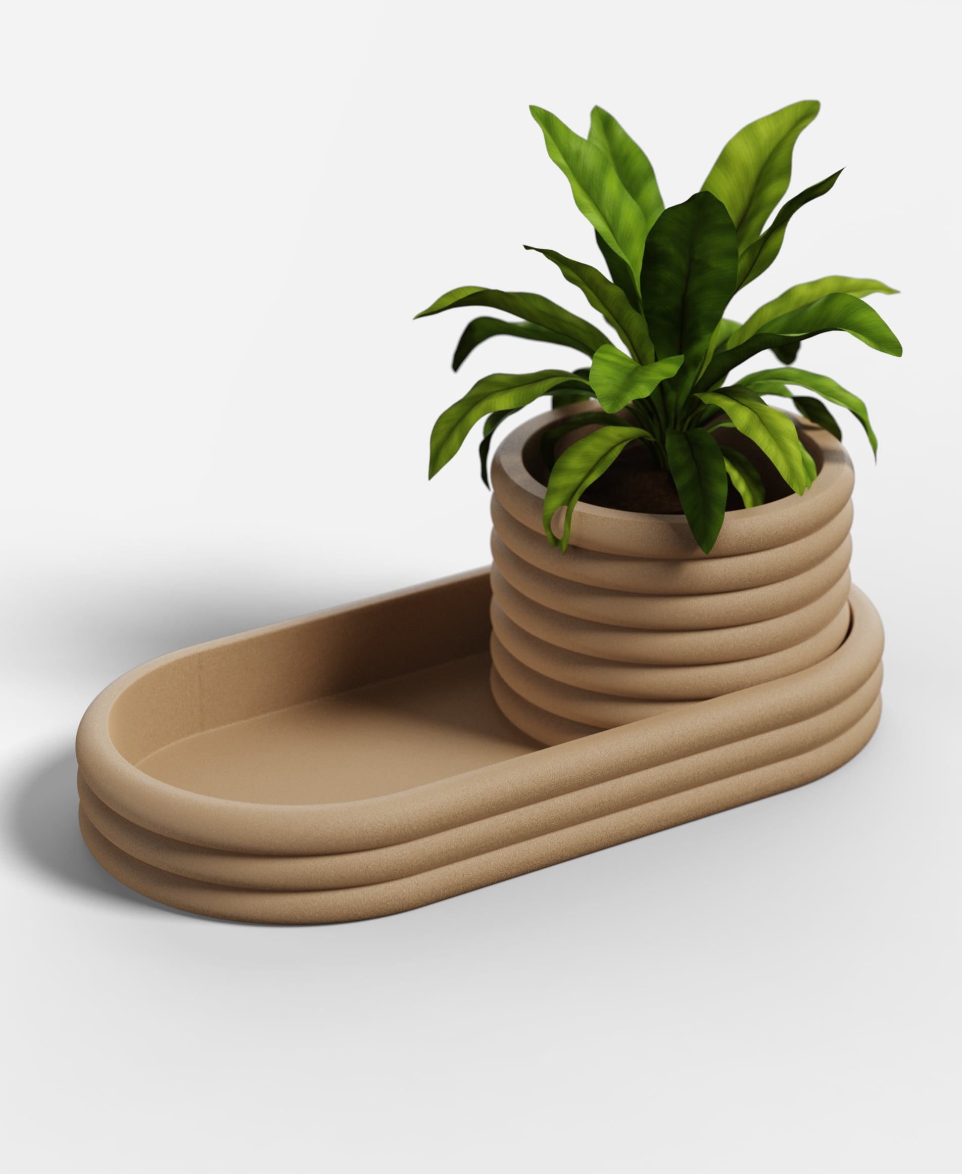 EXTRUSION Collection - Planter Set 3d model