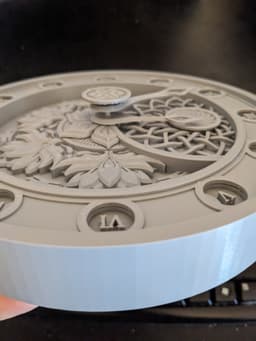 Mandala clock face 3d model