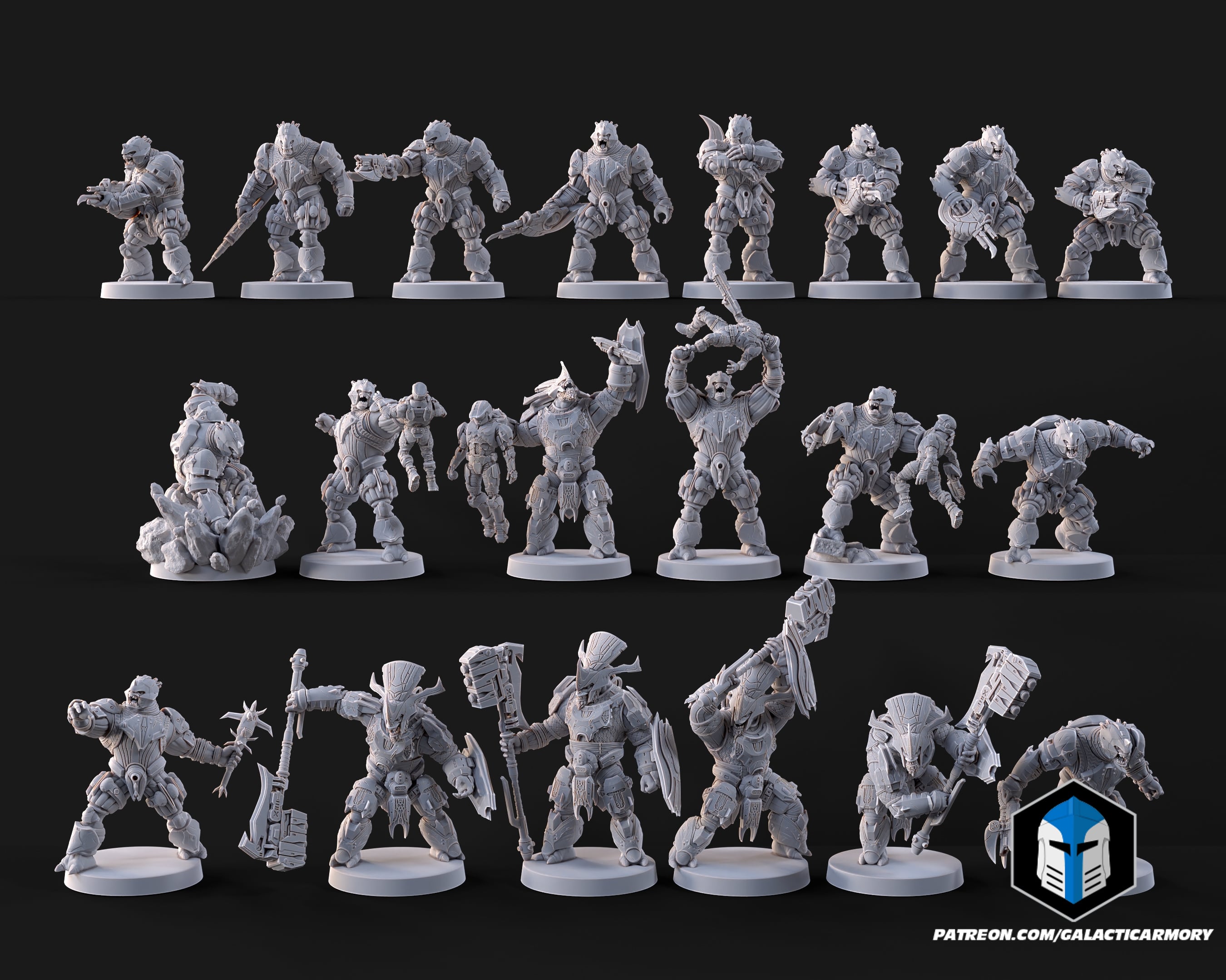1:48 Scale Brute Miniatures - 3D Print Files 3d model