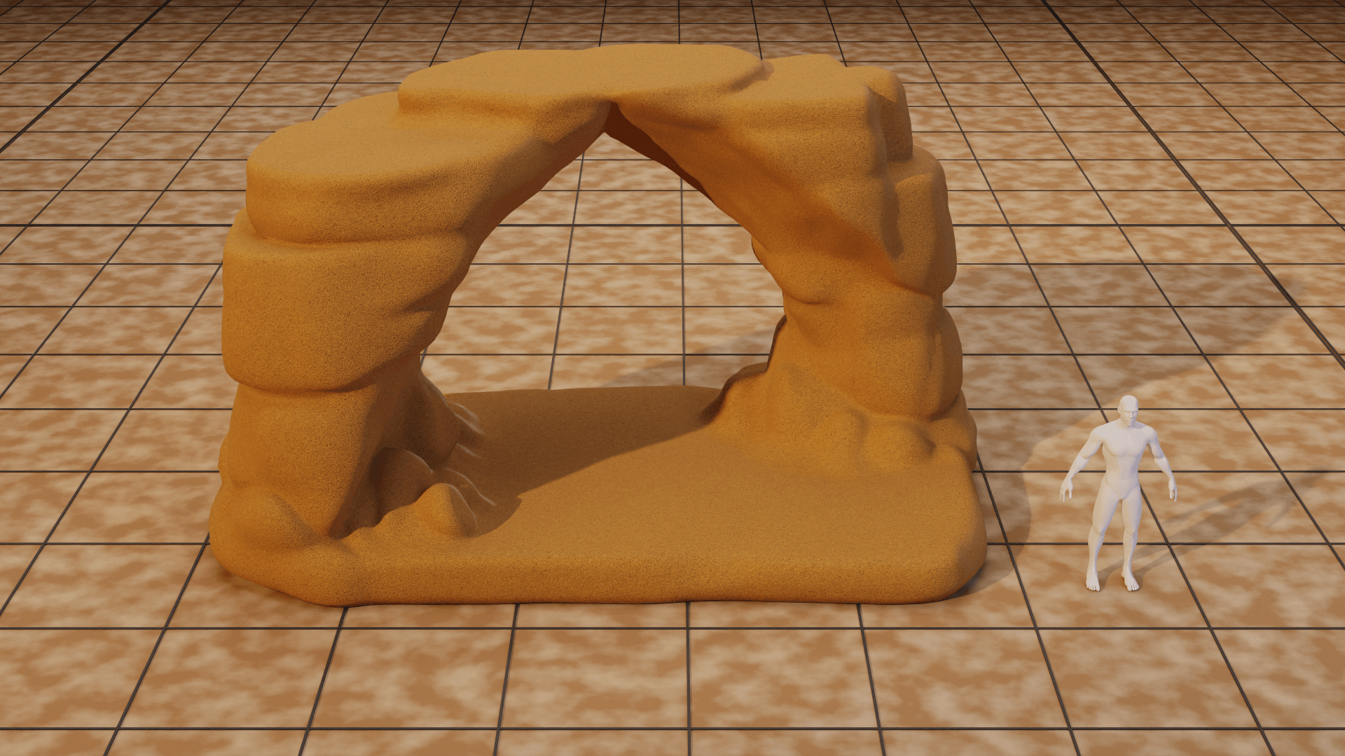 Sandstone Rock Terrain Pack 3d model