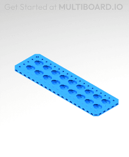 3x10 MU - Point Hole MU - MultiBoard Plate 3d model