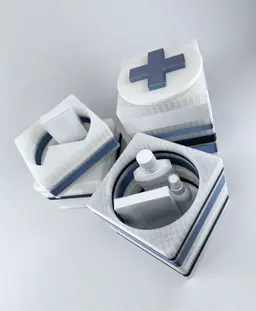 Medicine Cabinet Storage Bathroom Organizer First Aid Box Bins 3d model