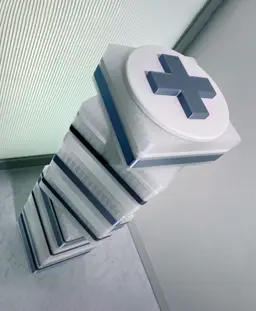 Medicine Cabinet Storage Bathroom Organizer First Aid Box Bins 3d model