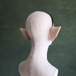 Amelia | Plastic Side-Sitting Folded Cat Ears 3d model