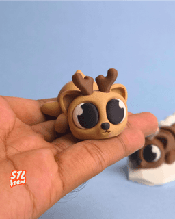 Flexi articulated reindeer NO AMS - Mini 3d model