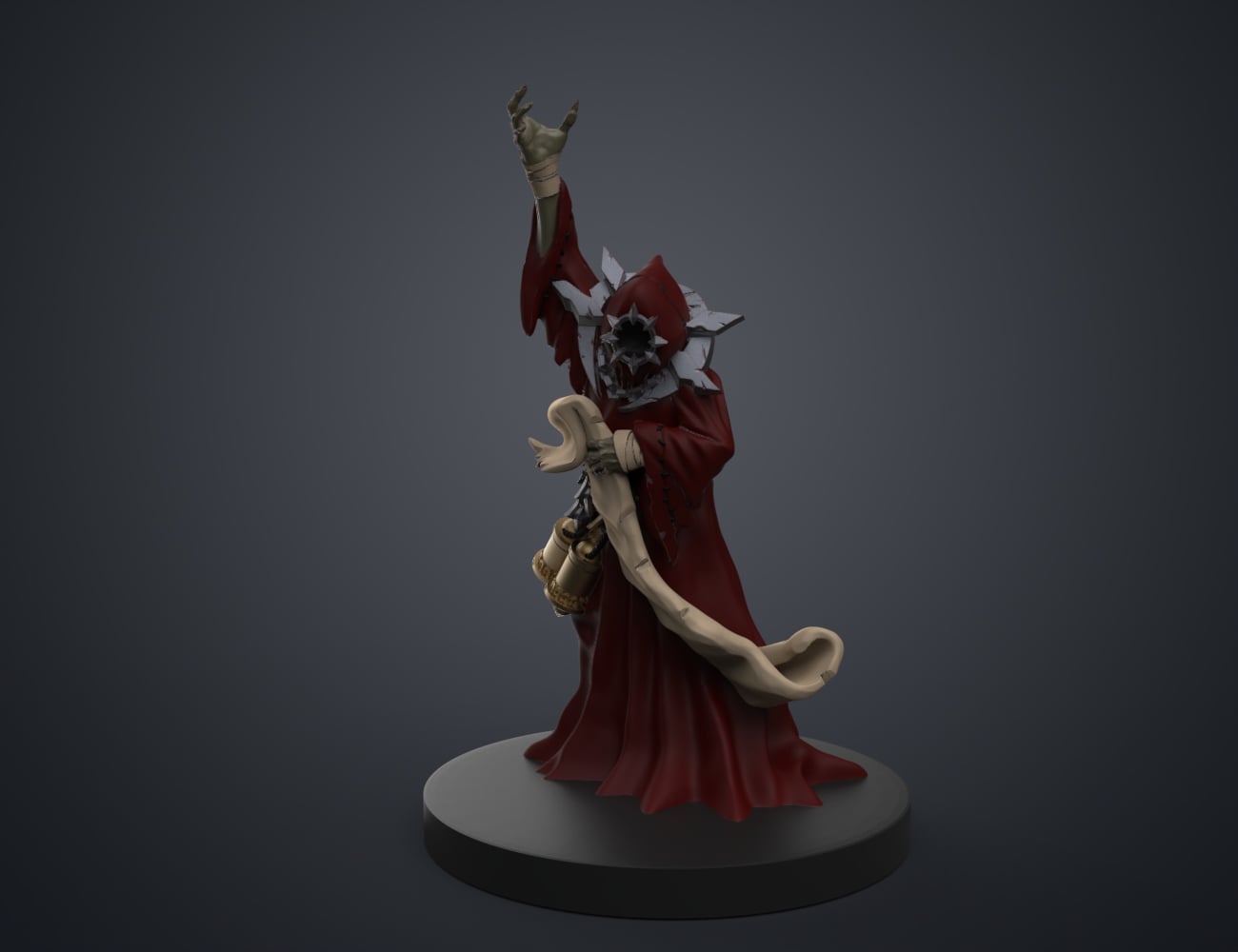 Necromancer Apprentice DnD Figure - Darkest Dungeon 3d model