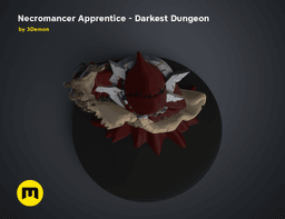 Necromancer Apprentice DnD Figure - Darkest Dungeon 3d model