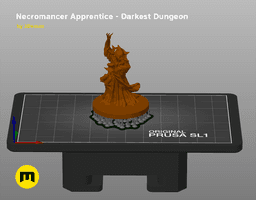 Necromancer Apprentice DnD Figure - Darkest Dungeon 3d model