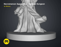 Necromancer Apprentice DnD Figure - Darkest Dungeon 3d model