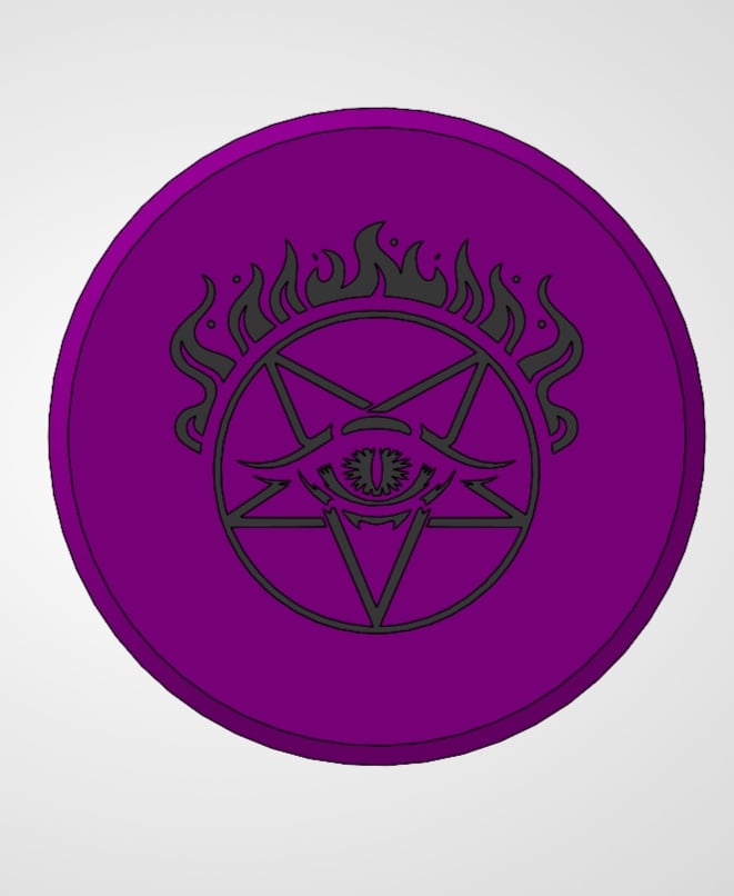 Warlock Dice Container And Tray Threaded 3d model