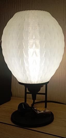 Knitting table lamp, floating base! 3d model