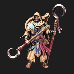 Iris and Orin - Oasis Beastmaster STL - Desert Djinn Caravan 3d model