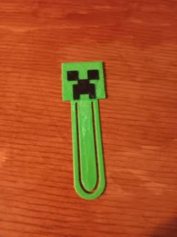 creeper bookmark.stl 3d model