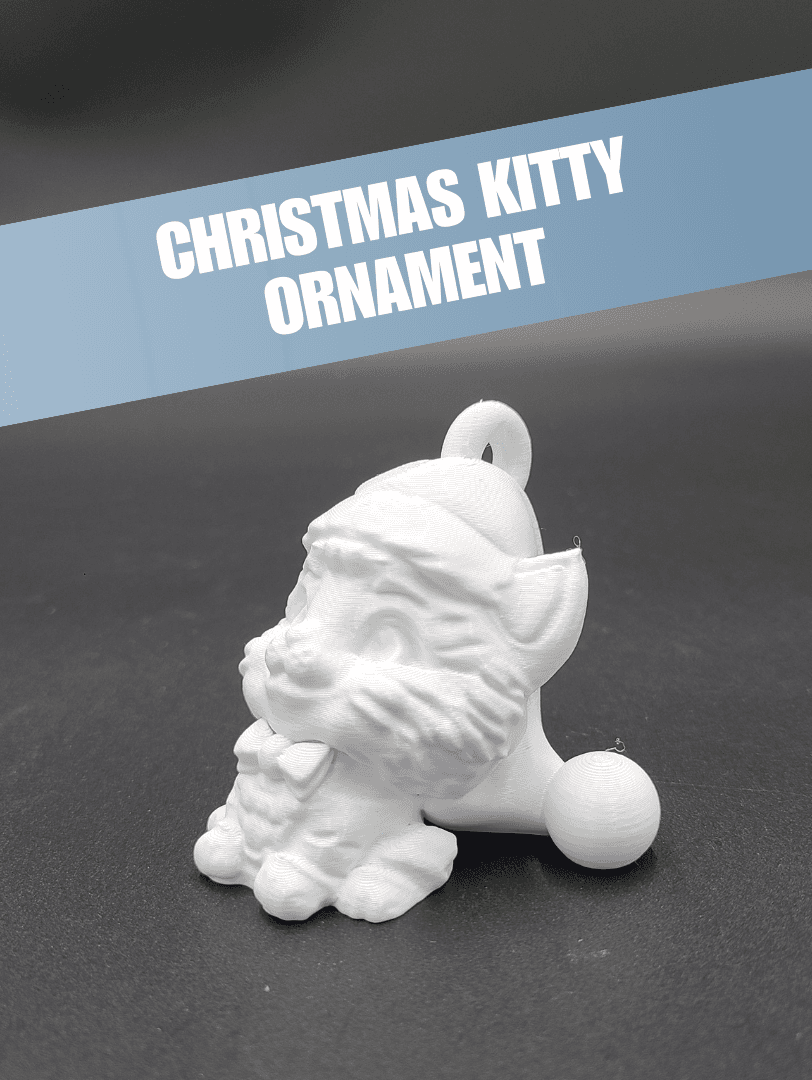 Christmas Kitty - Christmas Ornament 3d model