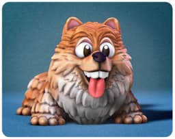 Happy Dogs Pomeranian 3d model
