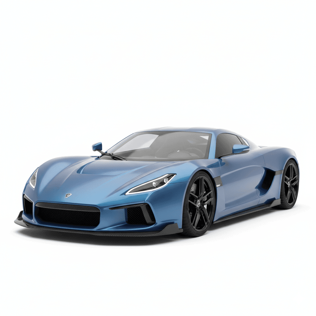 Car : Rimac Concept One Electric Hypercar 3d model