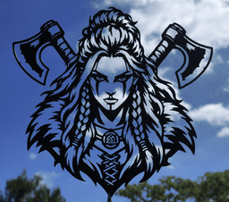 Viking Shieldmaiden Wall Art.stl 3d model