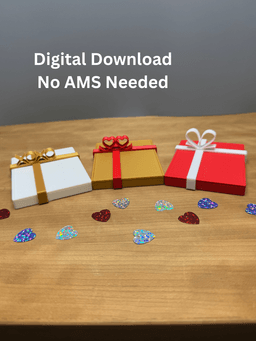 Reusable Valentine Gift Card Holder Gift Card Box STL No AMS Needed 3d model
