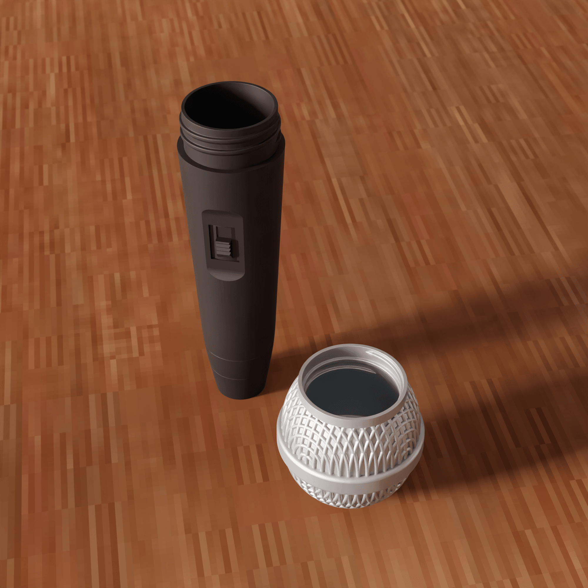 Realistic Microphone Secret Storage Box 3d model