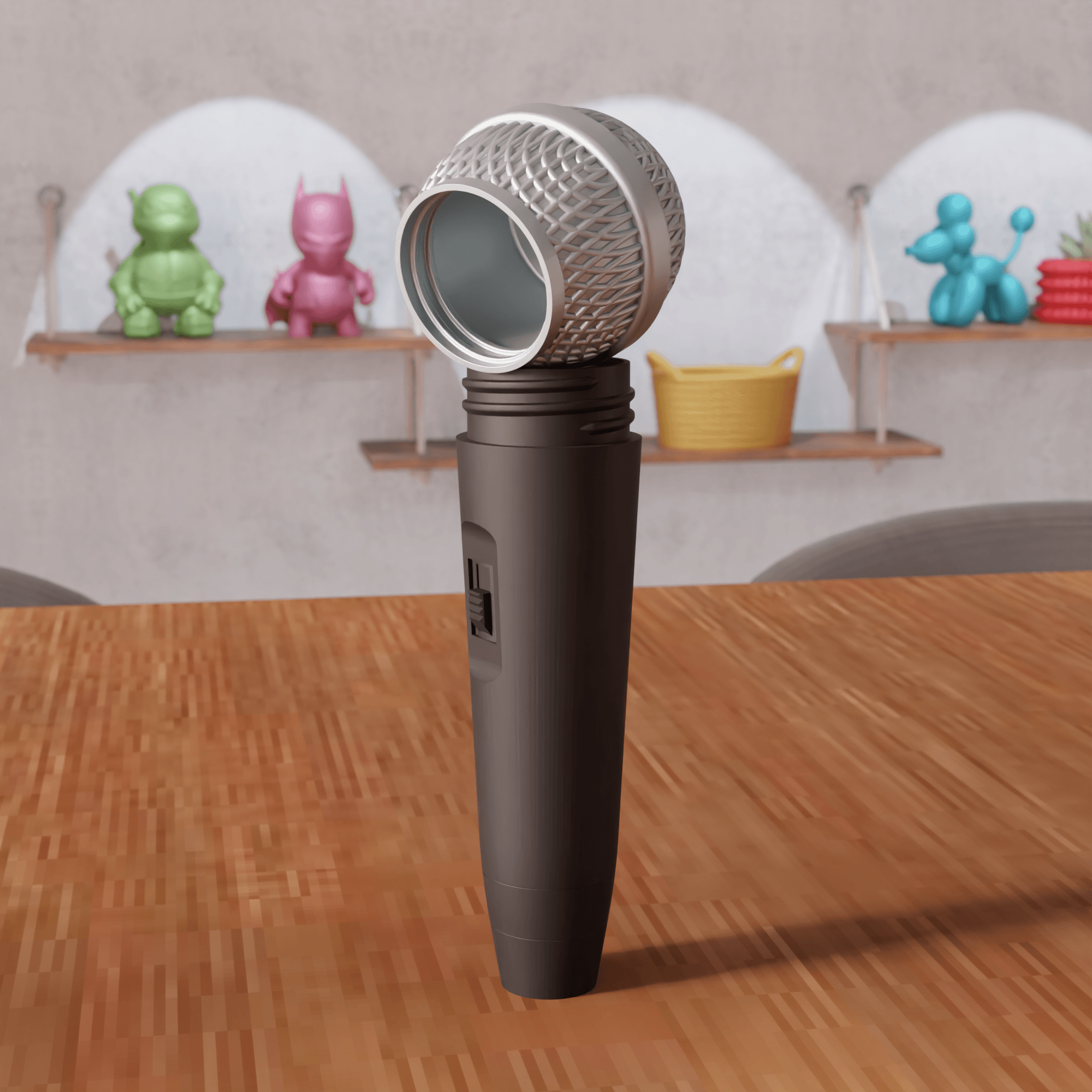 Realistic Microphone Secret Storage Box 3d model