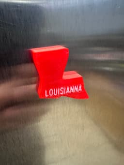 Merica Fridge Magnets - MMU version - LOUISIANNA 3d model