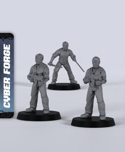 Cyberpunk Waiters - With Free Cyberpunk - Sci-Fi Gift Ideas for RPG and Wargamers 3d model