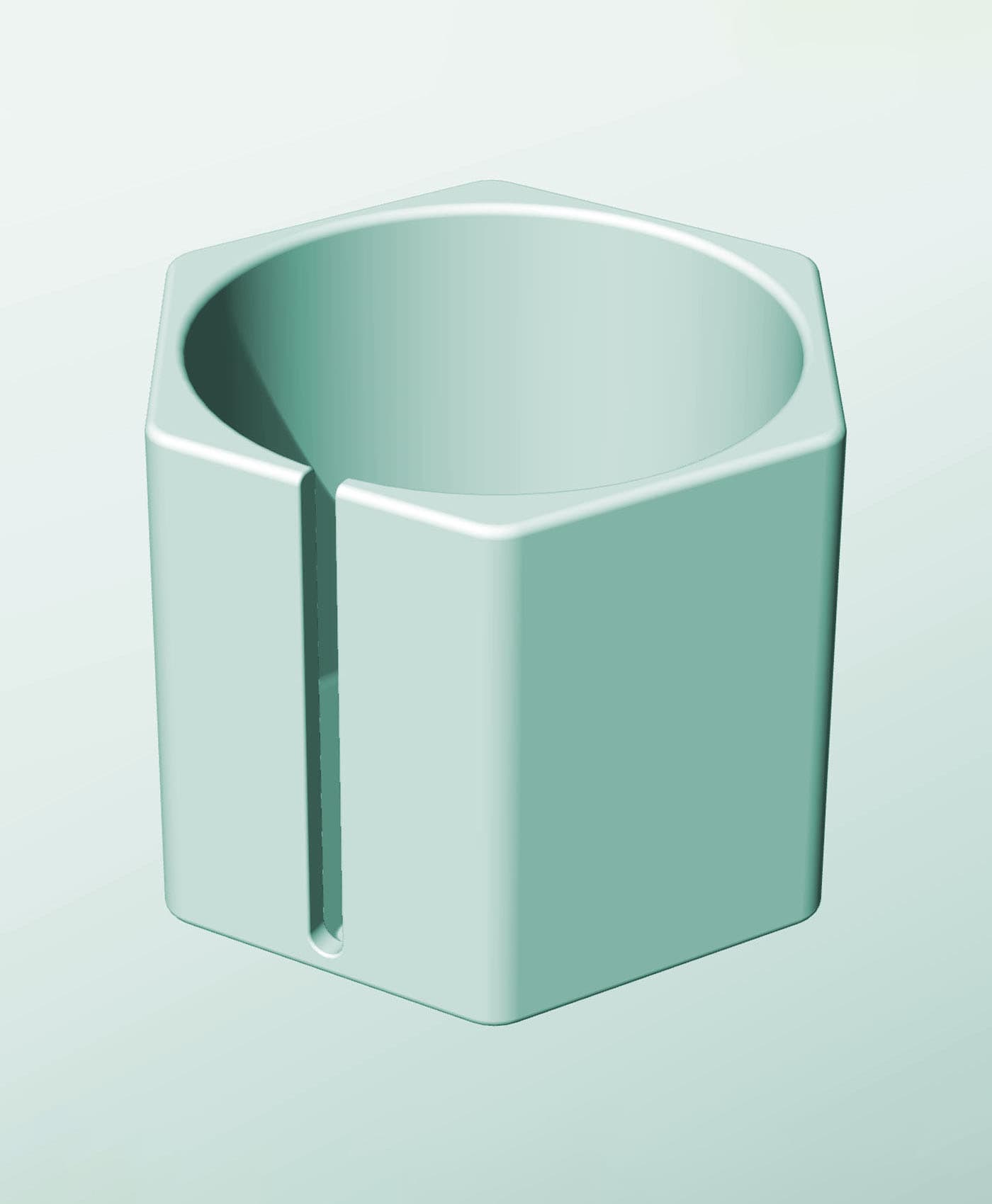 CH162-150-S Slotted container modular stackable module bin box 3d model