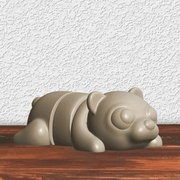 Playful Panda & Baby Bear Flexy Fidget Toys 3d model