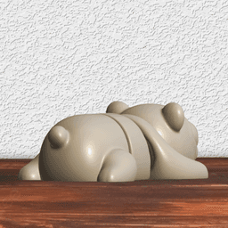 Playful Panda & Baby Bear Flexy Fidget Toys 3d model