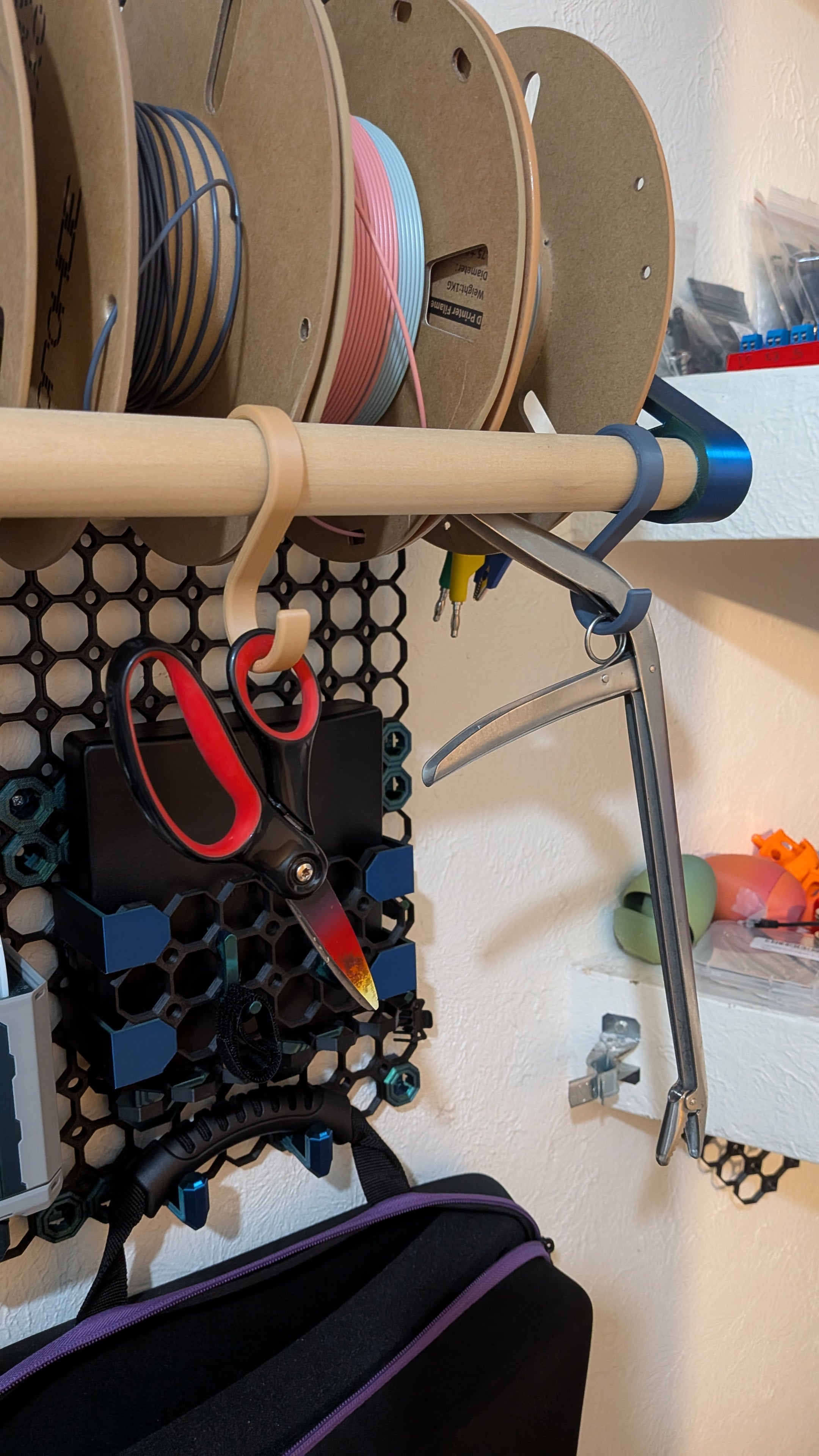 1in dowel rod hook 3d model