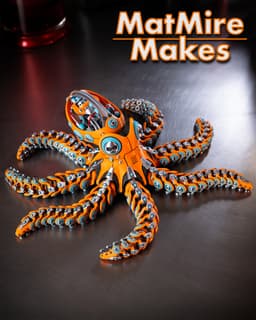 Robo Octopus - Articulated Figure 3d model