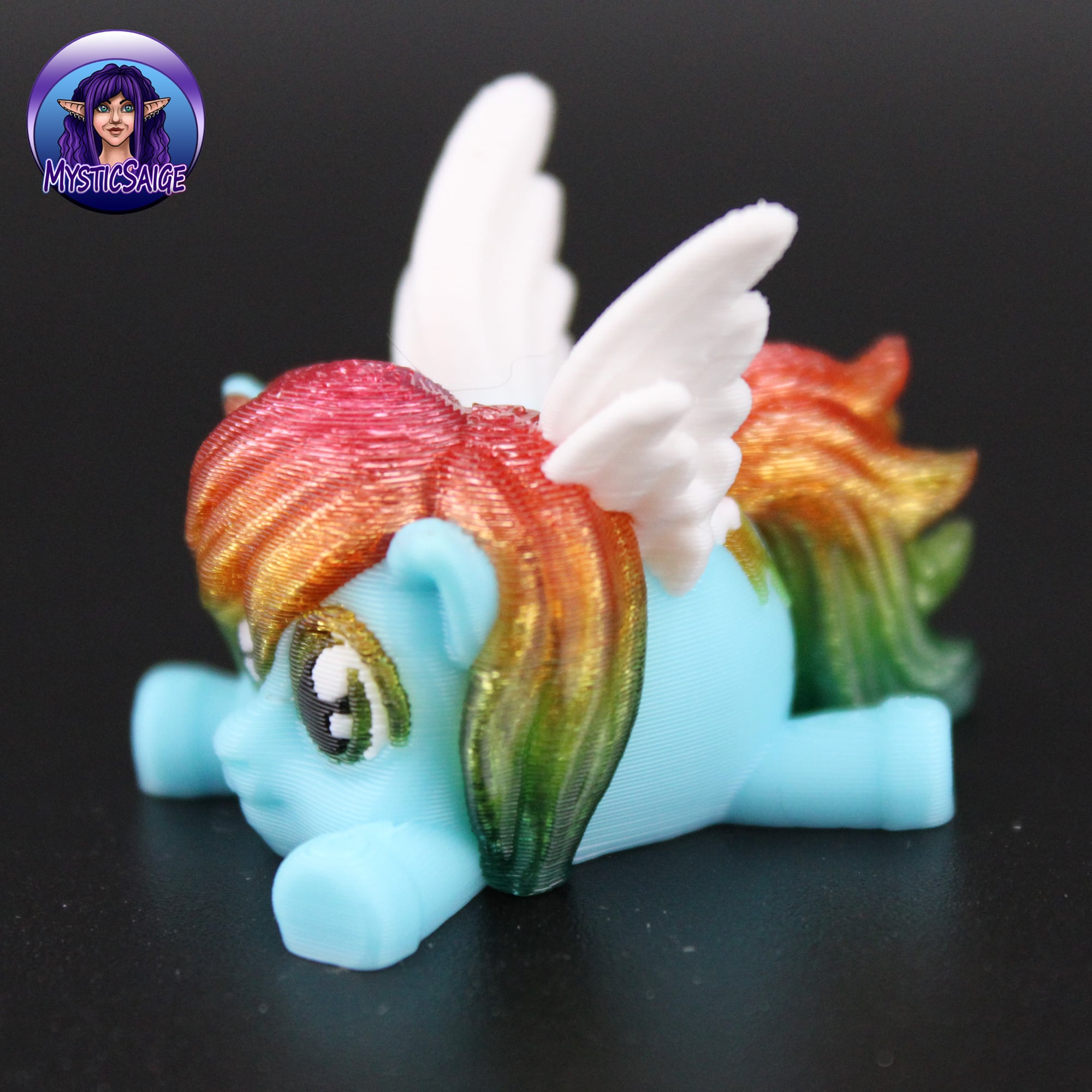 Rainbow Pony Puff - Extra Model 3d model