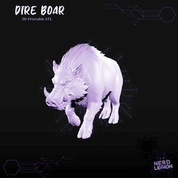 Dire Boar - Dungeons and Dragons 3D Models 3d model