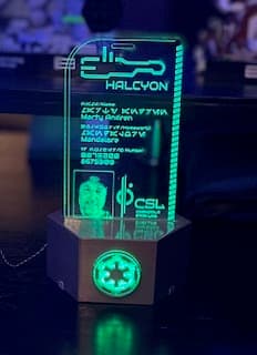 LED Halcyon Passport Display Stand 3d model