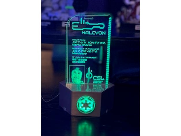 LED Halcyon Passport Display Stand 3d model