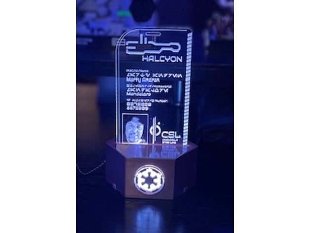 LED Halcyon Passport Display Stand 3d model