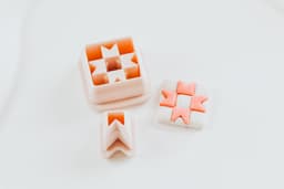 2 Quilted CLay Cutters .75 Inch and 1.00 Inch 3d model