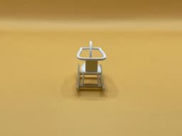 Miniature Wooden Rocking Horse STL 1:12 Scale Toy Dollhouse Nursery Playroom Commercial License 3d model