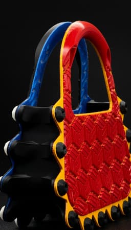 MforS 3D-printed Handbag & Clutch - V2/10 - Rhombille Pattern 3d model