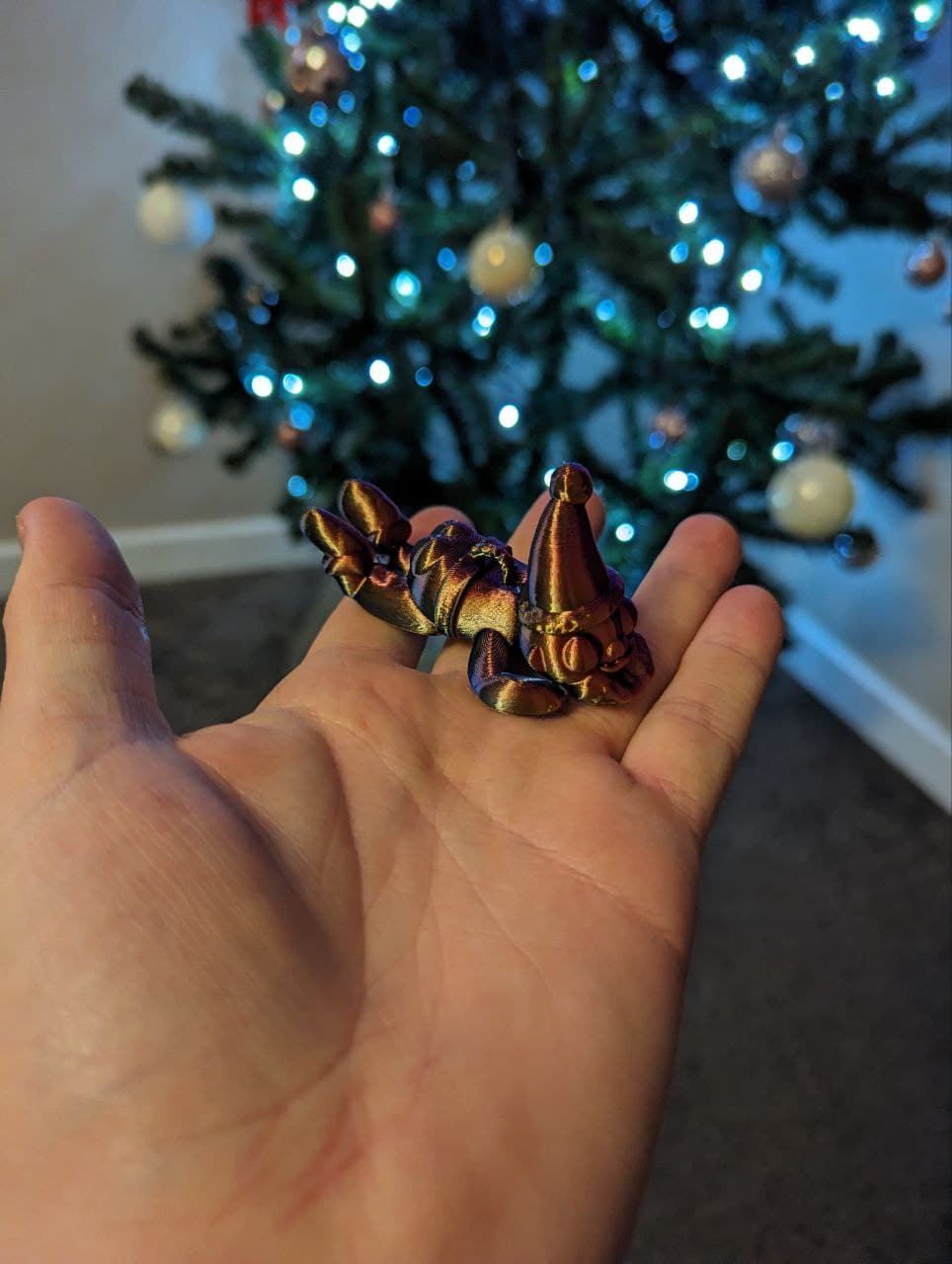 Flexi Fallen Santa Booty Tree Ornament 3d model