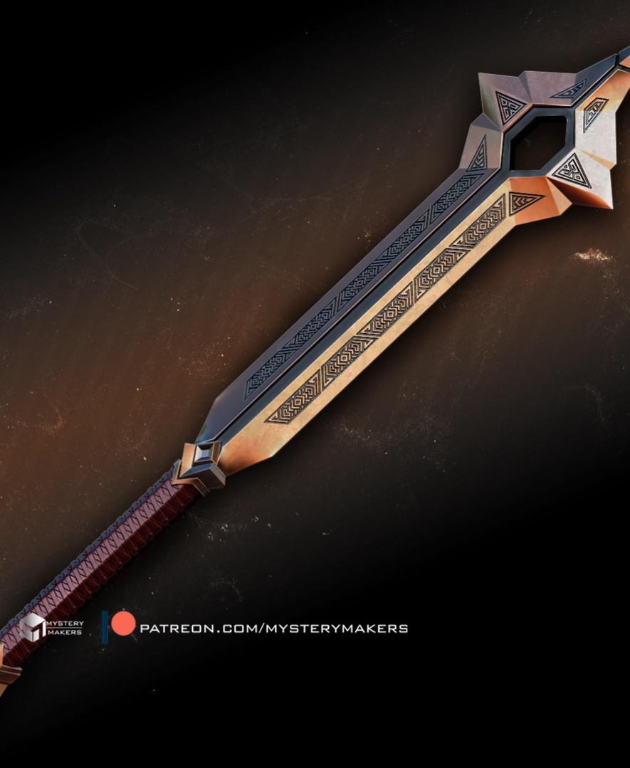 Balin sword mace 3d model