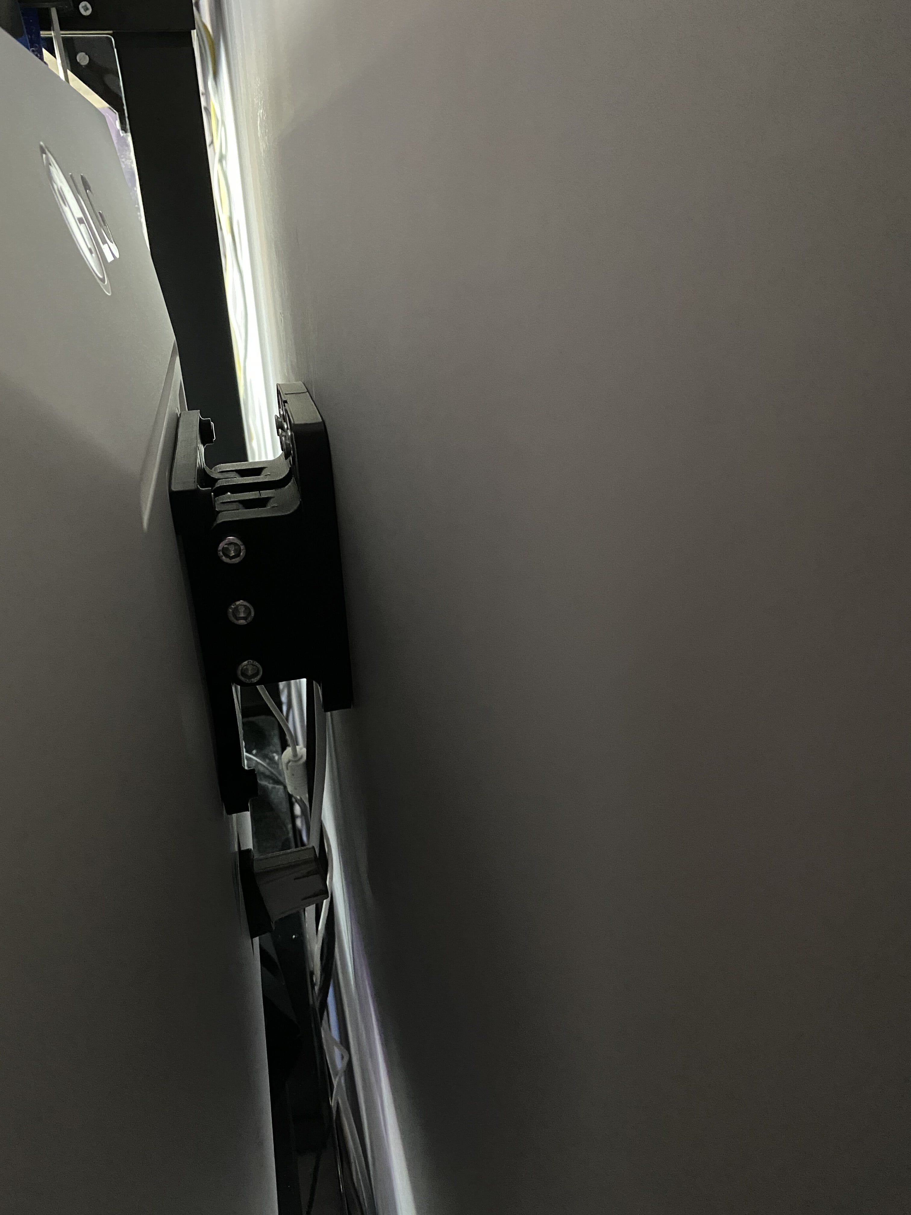 Super slim vesa 100 monitor wall mount - side - 3d model
