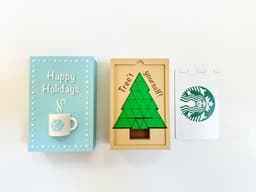 Tree't Yourself! Gift Card Box (Happy Holidays Edition) with Pixel Tree Fidget 3d model