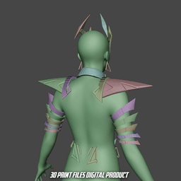 Red Witch Accessories Cosplay Set Marvel Rivals 3d model